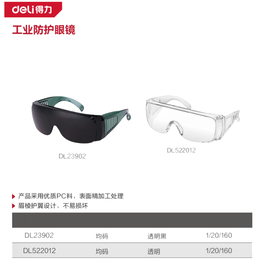 防护墨镜均码(黑)(副)