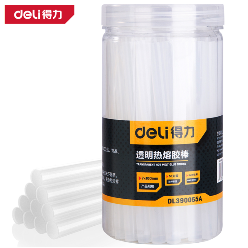 热熔胶棒7x100mmx55支(白)(桶)