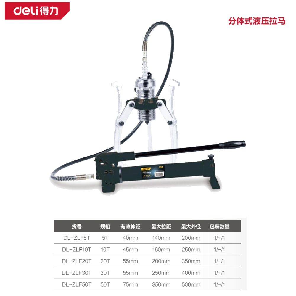 [DL-ZLF30T] 分体式液压拉马30T(黑)(台)
