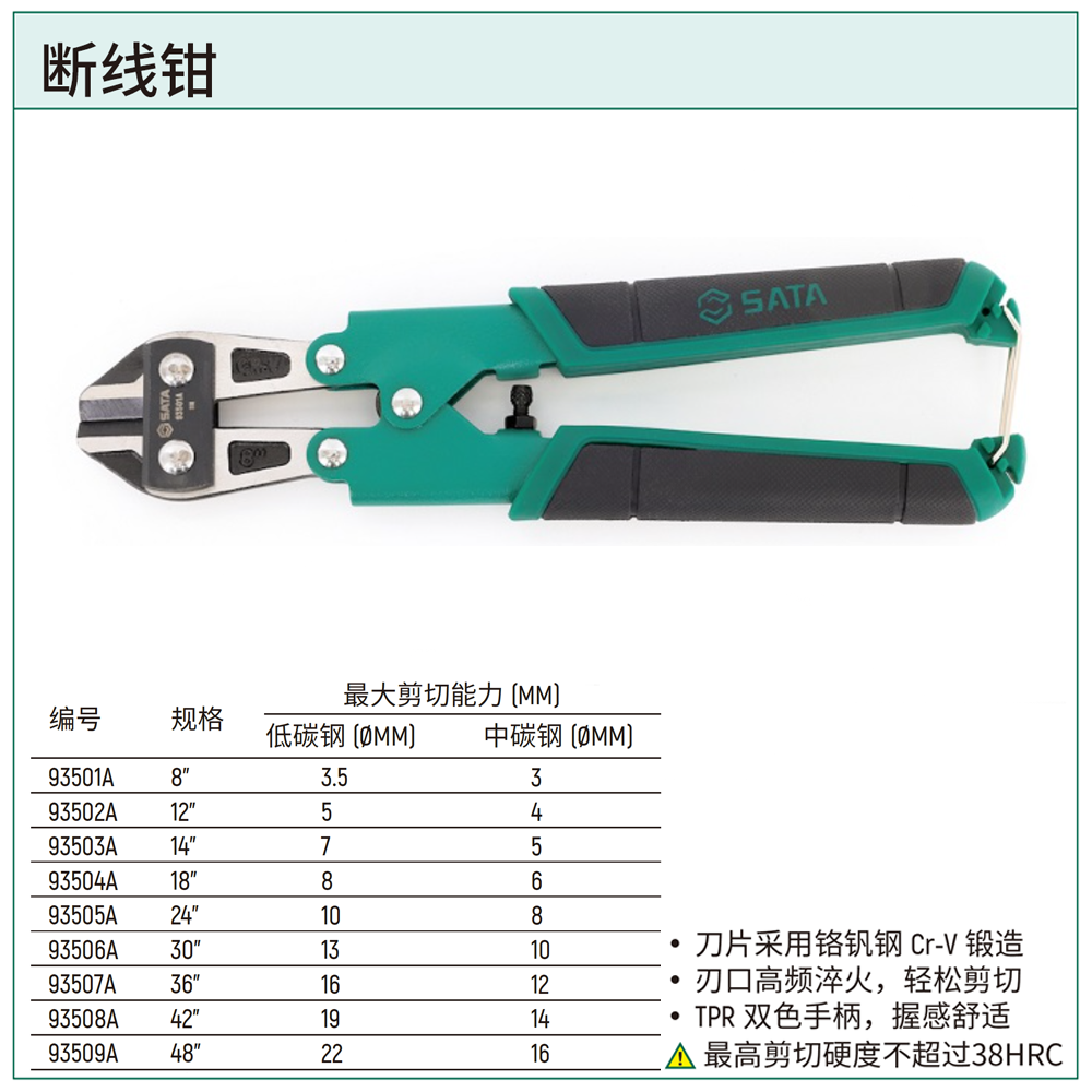 [93501A] 断线钳8"