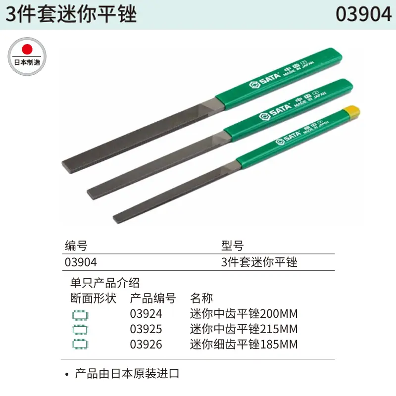 3件套迷你平锉