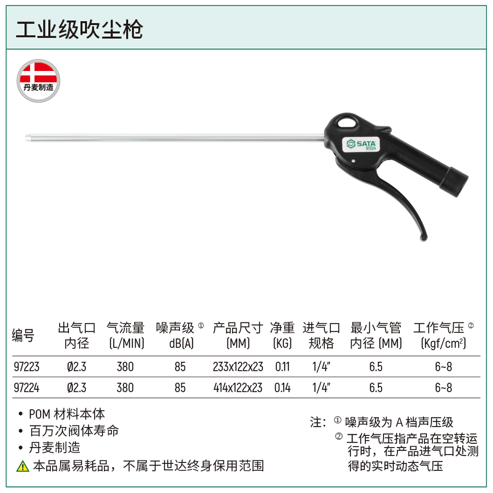 工业级吹尘枪300MM